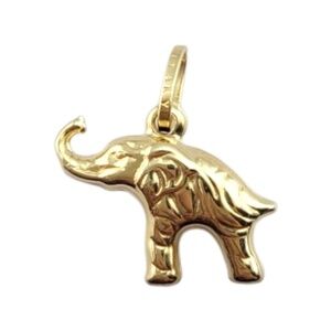 14 Karat Yellow Gold Elephant Pendant #22247